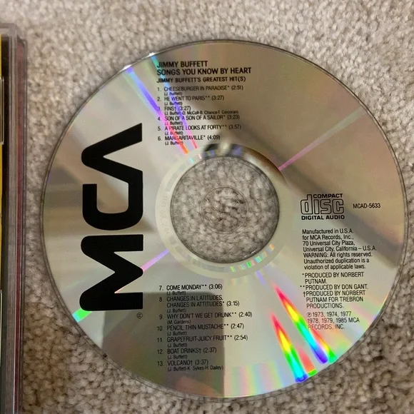 🔥 5 for $5🔥 Jimmy Buffets Greatest Hits CD - Picture 3 of 5